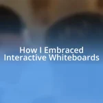 How I Embraced Interactive Whiteboards