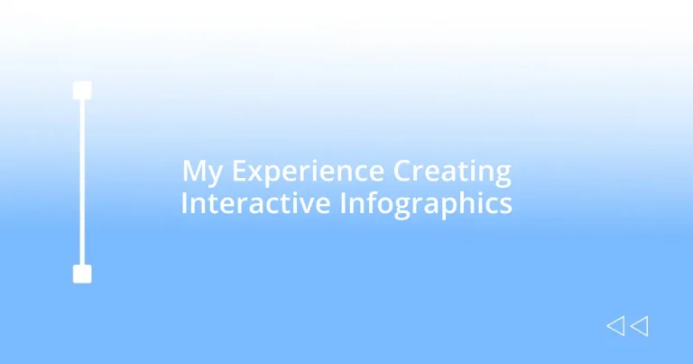 My Experience Creating Interactive Infographics