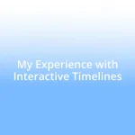 My Experience with Interactive Timelines