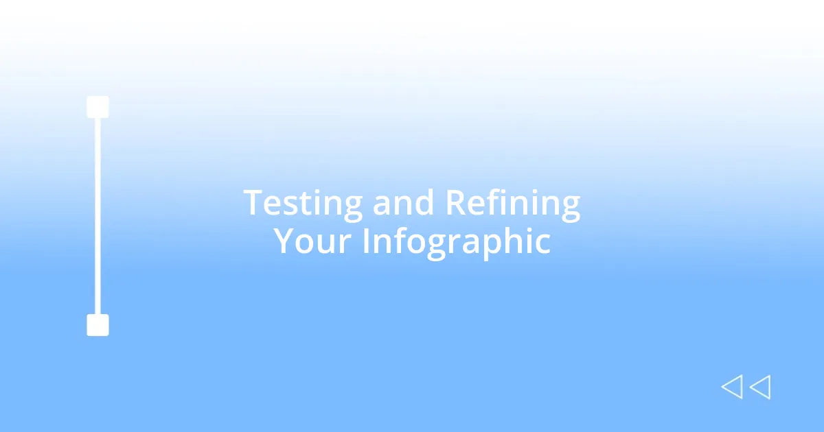 Testing and Refining Your Infographic